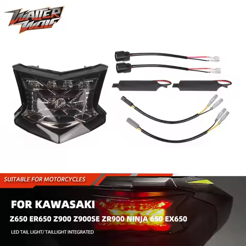 Motorcycle Taillight Integrated For Kawasaki Z650 ER650 Z900 Z900SE ZR900 Ninja 650 EX650 with Turn 