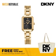 [FREE GIFT] DKNY Uptown Midi Gold Stainless Steel Analog Quartz Watch For Women DK1L009M0015