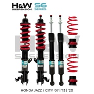 Honda City GN/GM6/GM2/Jazz GE/GK - H&W Suspension S6 Series (Adjustable Coilover)