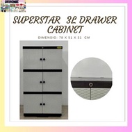 SUPERSTAR 3L DRAWWER CABINET/SPACE SAVERS/ORGANIZER/LAGAYANNG DAMITWARDROBE/ELEGANT DESIGNCABINET/ M