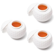 (ZGYD) 3PCS Golf Ball Shaped Shot Glass Golf Ball Shot Glass Cool Golf Ball Shot Glass Perfect Prese