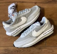 ✨紫鑽認證 Fragment Design x Sacai 2.0 x Nike LDWaffle 解構低幫生活休閒鞋 灰白