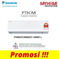 (COURIER SERVICE) DAIKIN FTKM25T FTKM35T FTKM50T FTKM60T FTKM71T 1.0HP-3.0HP R32 INVERTER AIR CONDITIONER