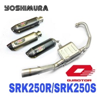 YOSHIMURA Exhaust QJMotor SRK250R SRK250S Full System Stainless Steel Design Muffler Accessories Ekz