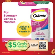 CALTRATE Bone & Muscle Dual Action Calcium 600mg + 500IU Vitamin D Supplement Strong Bones & Muscles
