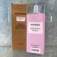 Aquolina Notebook 玫瑰麝香&香草女性淡香水 100ML【TESTER】