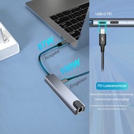 USB C Hub Multiport Adapter - 8 in 1 Portable (Type-C to HDMI/TF /SD /USB3.0 /USB-C /PD /LAN) ; 便攜式 USB-C 8合1多功能擴展器(Type-C to HDMI/TF /SD /USB3.0 /USB-C /PD /LAN)