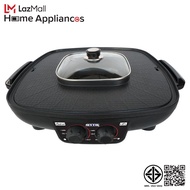 OTTO กระทะสุกี้บาร์บีคิว เตาปิ้งย่างไฟฟ้า รุ่น GR-175A  (สีดำ)