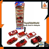 MALAYSIA UP📣 6pcs 1/64 Scale Car Diecast Model Fire Engine /Police /Ambulance /Army Series Toy Vehic