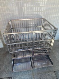 不銹鋼 襟用 大型 中型犬 唐狗 狗籠 狗屋 寵物籠 dog cage pet house 有轆可移動  可放戶外或室外 室內