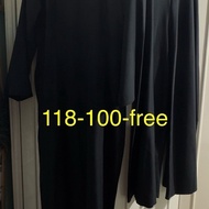 Big size black ao dai Set