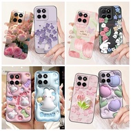 For Honor X5b Plus Case GFY-LX2P Cover New Stylish Flower Soft Silicone Camera Protection Phone Case
