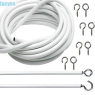 LACYES Net Curtain Wire 3/4/5m With Hooks And Eyes For Caravans Boats Line