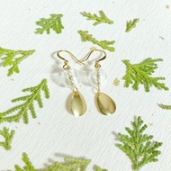 |限量| 風鈴 18K包金玻璃耳環 可改耳夾