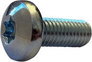M8-1.25X10 ISO 7045 Metric Six Lobe Drive Pan Machine Screw Class 4.8 Full Thread Zinc RoHS (Pack of
