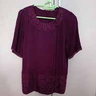 Blouse Rayon (Preloved) South China Sea