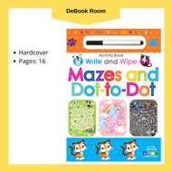 Children's Activity Book : Write and Wipe Mazes and Dot-to-Dot
