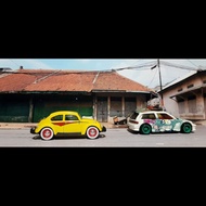 Diorama papercraft Old building scale 64Diorama Photography