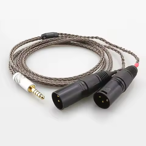 4.4mm Balanced Male Connector to 2 XLR Male HIFI Audio Adapter Cable For Sony WM1A 1Z PHA-2A IFI 4.4