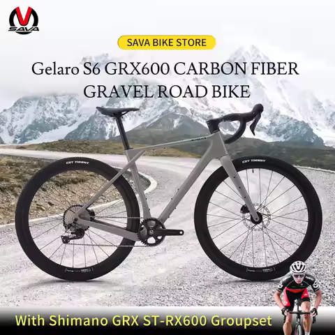 SAVA Competition Carbon Gravel Road Bike with SHIMAN0 GRX 600 12-Speed All-Terrain 700C x 40C Lightw