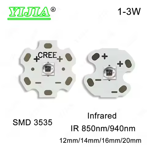 LED Lamp Beads Deep Infrared IR 940nm 850nm SMD3535 Ceramics Chip With PCB Plate For Security Monito