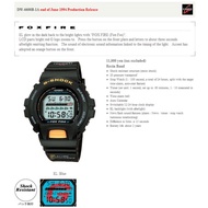 Original G-Shock DW-6600B Fox Fire Button Orange