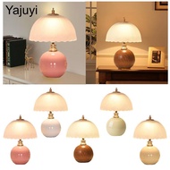 [Yajuyi] Table Lamp, Bedside Lamp, Lamp, Pretty, with Lampshade, Night Light, Bedroom Night Light, O