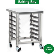 Bulli Innofood V88 Soner Unox Oven Stand Trolley Stainless Steel 304 Cooling Rack 6 Layers/12 Tray Prefixed Wheels Ss304