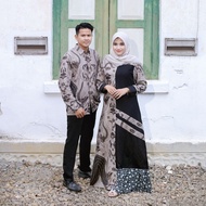 BATIK COUPLE GAMIS JUMBO KOMBINASI