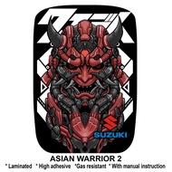 SUZUKI SMASH GAS TANK STICKER ASIAN WARRIOR 2 ej cycle