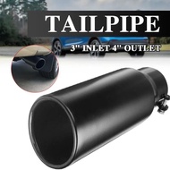 Automobile Tailpipe Modification Universal Stainless Steel Muffler Exhaust Hood Decoration Single-la