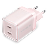Vention 45W GaN Charger PD3.0 PPS 2-Port USB-C Type C Fast Charger for Xiaomi Samsung iPone16