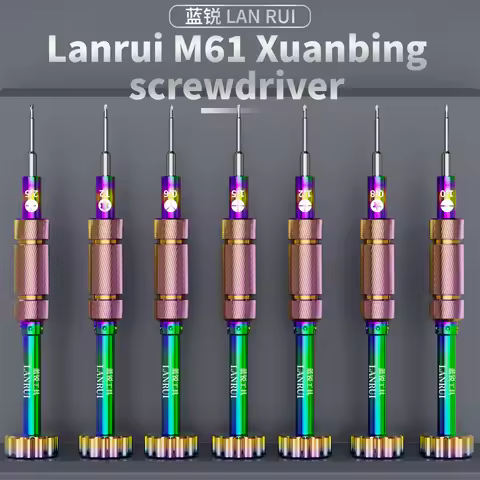 LANRUI M61 Screwdriver Anti-Rust Precision Alloy Colored Screwdriver Set For Phone Watch Tablets Dis