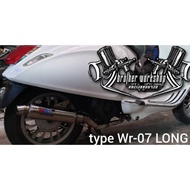 HM Knalpot Wrc Racing Vespa Matic Type Wr-07