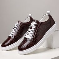 Over-Foot Sneakers Fashion Business Flat Leather Shoes Men British Unique Casual Shoes 35310 9J5F