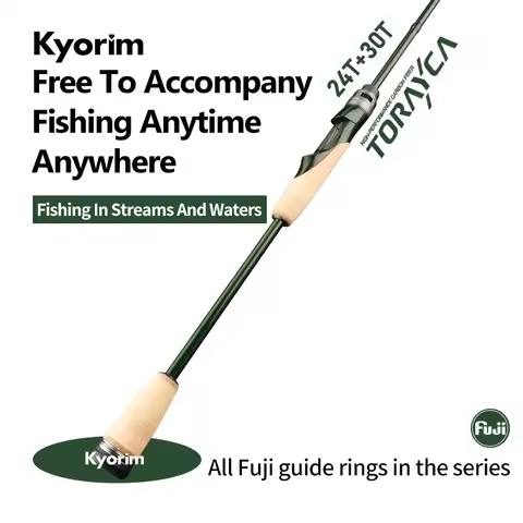 KYORIM STREAM GAME Lure Fishing Rod,2 Sections,Fast Action,Torayca Carbon,FUJI A Guide,KYORIM Carbon