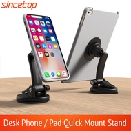 {Universal support}Foldable Desktop Mobile Tablet Stand Desk Phone Holder for iPad iPhone Samsung Adjustable Smartphone Car Sucker Bracket