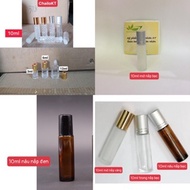 Gold cap rollerball bottle 3ml 6ml 10ml 12ml (SET 10SP) /glass rollerball/roller bottle/rollerball b