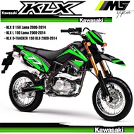 Old KLX 150 Fullbody Variation Striping Sticker Decal 2009-2014 - Old KLX L Decal - Old KLX S Decal 