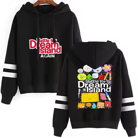 Jacknjellify BFDI Battle For Dream Island Vintage 90s Pullover Hoodie Fashion Merch Hoodie Pullover 