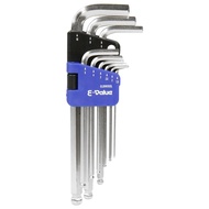 E-Value Ballpoint Hex Key Set 9-Piece Semi-Long Type SL ELBW09SL