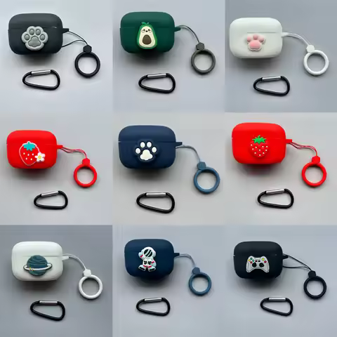 Cartoon Earphone Case Cover For JBL Tune Buds 2 / JBL Tune Buds TWS Silicone Wireless Bluetooth Earb