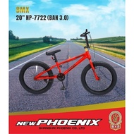 Sepeda Anak Bmx New Phoenix 7722 / 7755 Ban 3.0 Ukuran 20 Inch