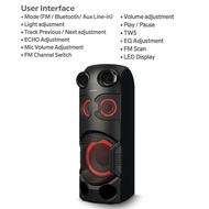 Vinnfier FlipGear Tango Pro 5 WMU Portable TWS Bluetooth Wireless Karaoke Speaker KTV System