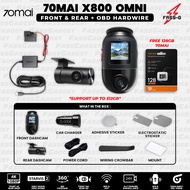 (🔥READYSTOCK🔥) OMNI X800 BLACK 360° Dashcam 4K resolution HDR Night Vision | MALAYSIA WARRANTY