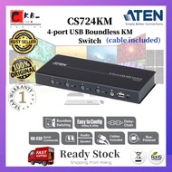 ATEN CS724KM 4-port USB Boundless KM Switch (Cables included) - (CS-724KM) !!