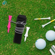Dovewill Golf Tee Hanger, Golf Tee, Portable Compact Golf Equipment with Rope, Golf Tee Holder, Golf