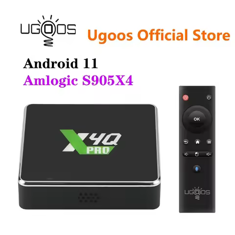 Ugoos X4Q Pro Smart TV Box Android 11 X4Q Pro 4GB 32GB X4Q Plus 4GB 64GB Amlogic S905X4 2.4G 5G WiFi