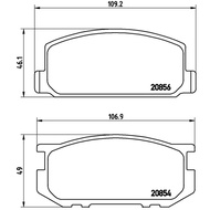 Front Brake Pads TOYOTA COROLLA KE70 1979- AE85 AE86 1983- CARINA TA40 TA60 1978-