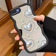 HP Phone Case For OPPO A5 A3s A12E Realme C1 Case Heart platinum Macaron Softcase Soft Silicone Case